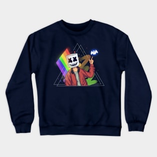 Marshmello Rainbow Crewneck Sweatshirt